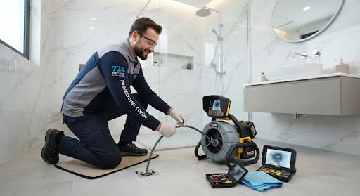 Kağıthane'de robot cihaz ile lavabo tıkanıklığı açma